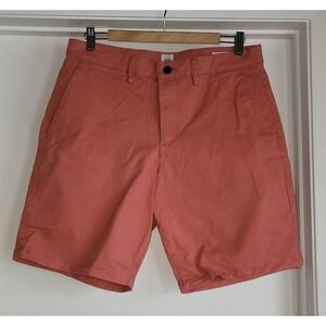 Gap Men's Chino Shorts Size 31 Casual Salmon Cotton Flat Front Preppy